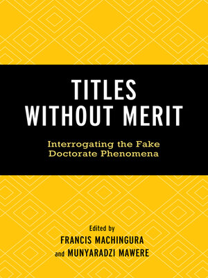 cover image of Titles Without Merit